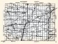 Watonwan County 1, Adrian, Nelson, Rierdale, Madelia, Butterfield, St. James, Rosendale, Fieldon, Minnesota State Atlas 1954